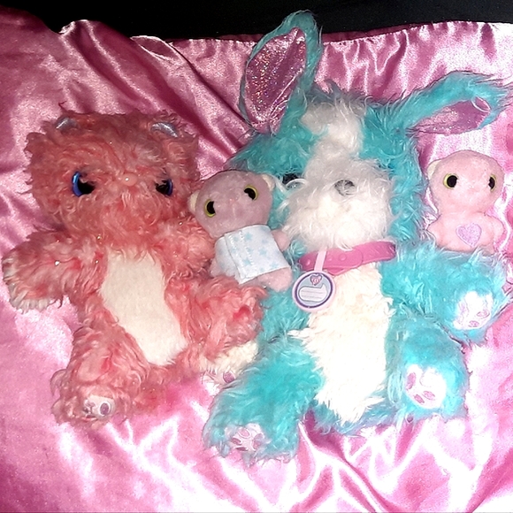 Scruff a Luvs Moose 2017 Blue PUPPY Dog + Pink Kitty Cat Stuffed Animal Plush - Picture 3 of 7